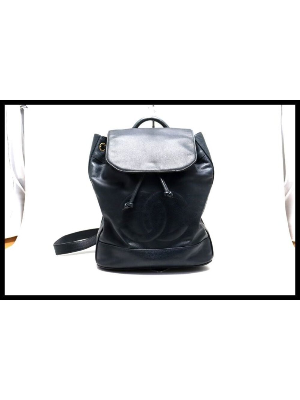 Chanel Jumbo CC Logo GD Leather Shoulder Bag